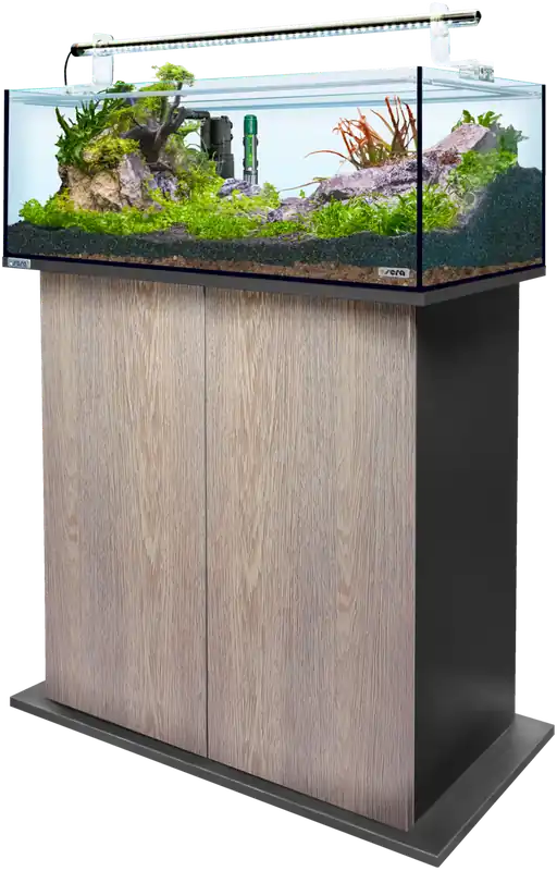 Garantierte Lieferung Sera AquaTank 96 L - Tube Holder - 100cm Schrank - Silver Oak