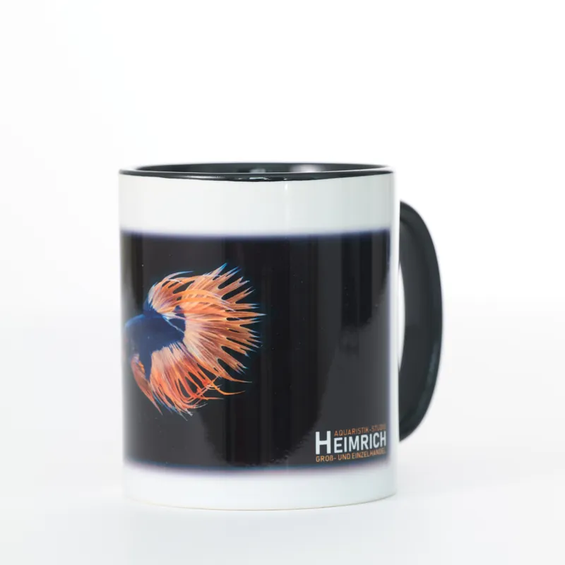 Foto-Tasse - Kampffisch Crowntail Dragon Blue Yellow Markenprodukt