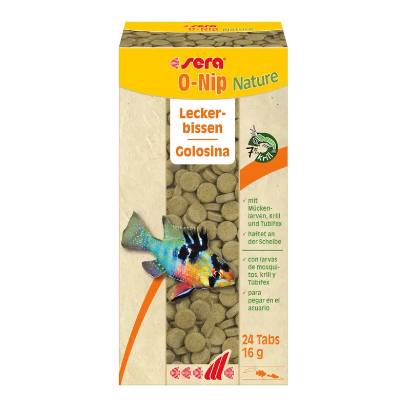 Beliebt sera O-Nip Nature 24 TAB Leckerbissen Futtertabletten