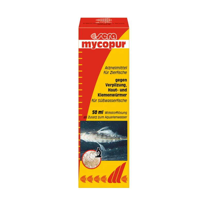 Neue Ware sera mycopur 50 ml -gegen Verpilzungen Hau-&Kiemenwürmer-