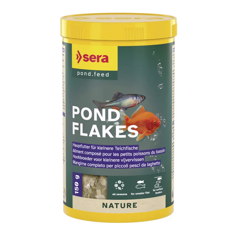 sera pond flakes 1,0 Liter -Hauptfutter für kleineren Teichfische- Rabatt