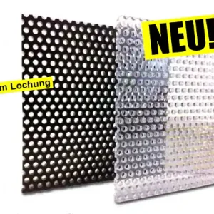 Saisonangebot PVC-Lochplatte 1000x495x3 mm (schwarz)