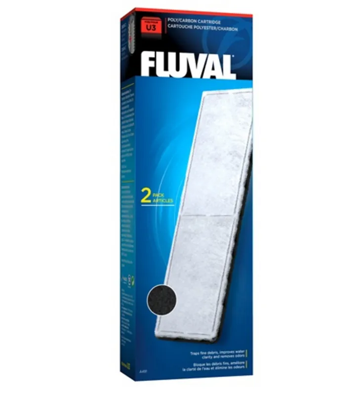 Aktuell Fluval U3 Poly Aktivkohle Filtereinsatz (Phase 2)