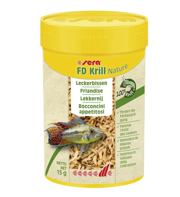 sera FD Krill Nature 100 ml Leckerbissen für erhöhte Fruchtbarkeit Geprüft
