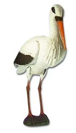 Storch nahezu naturgetreu (Kunststoff) ca. 85 cm Abverkauf