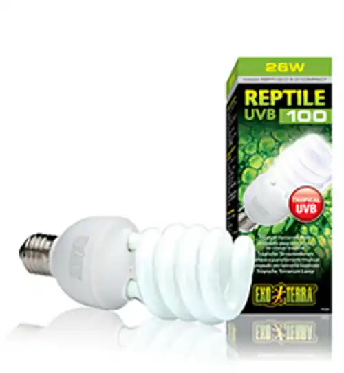 Exo Terra Reptile UVB100 25 W Tropenlampe -E27- Neue Kollektion