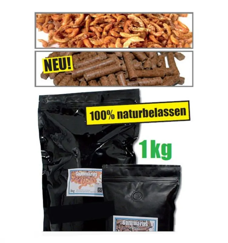 Gammarus Pellets 1 kg für Teichfische & Wasserschildkröten Günstig