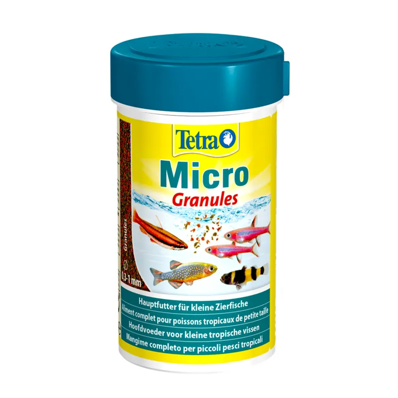 Top-Preis Tetra Micro Granules 100 ml -Hauptfutter für kleine Fische-
