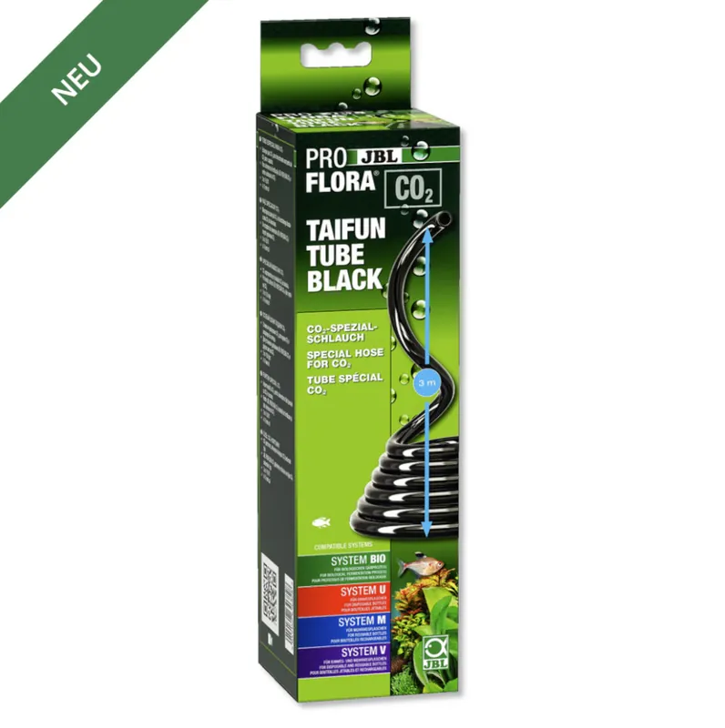 JBL PROFLORA CO2 Taifun Tube schwarz (Spezialschlauch für CO2) Neu