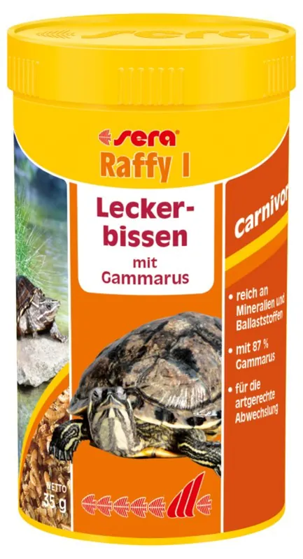 sera Raffy I 0,25 Liter -Leckerbissen für Schildkröten und Echsen- Knallerangebot