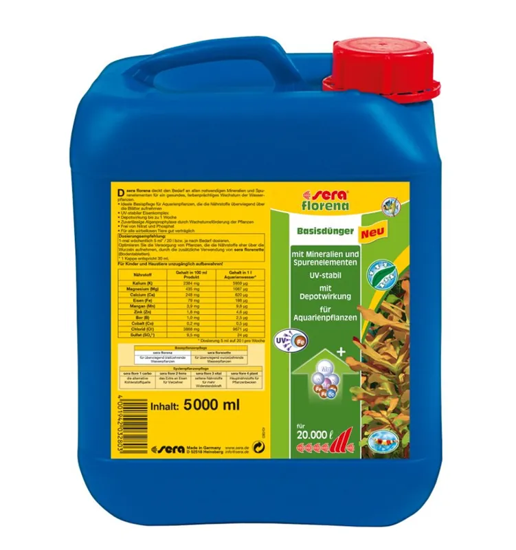 Sichere Zahlung sera florena Pflanzendünger 5,0 Liter -für schöne Pflanzen-