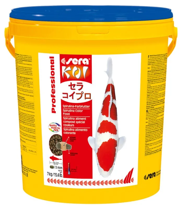Billig sera Koi Professional Color 7,0 kg -Farbfutter mit Spirulina-