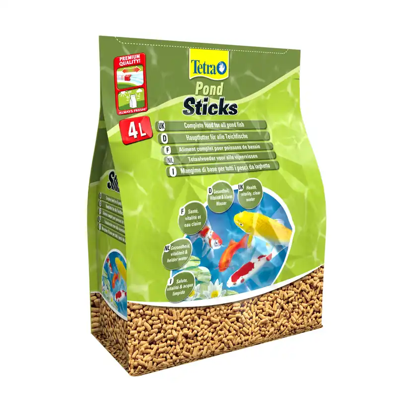 Tetra Pond Sticks 4,0 Liter Teichsticks -Hauptfutter für alle Teichfische- Knallerangebot