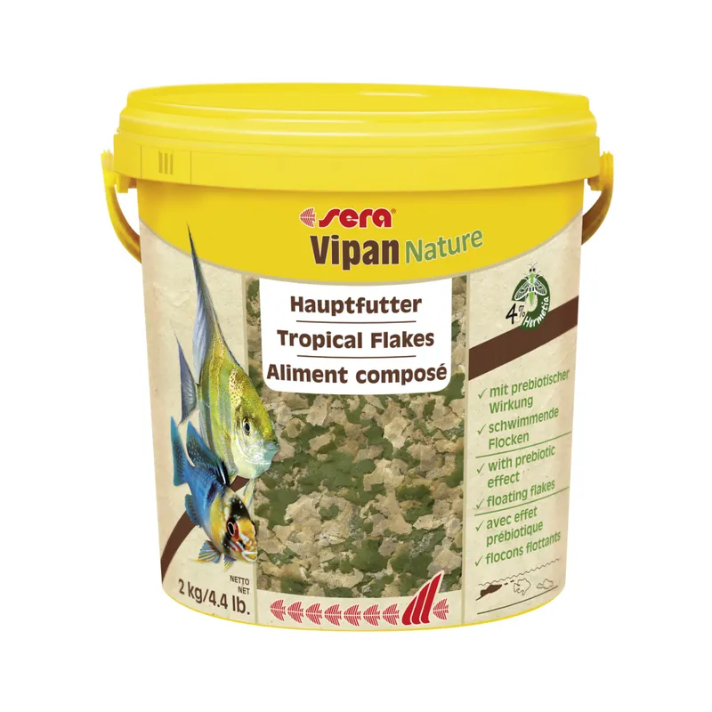 Sofort Bestellen sera Vipan Nature Großflocke 10,0 Liter -Hauptfutter-