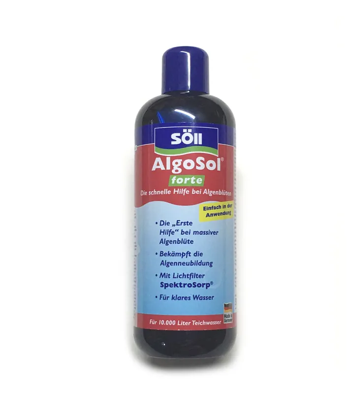 Heißes Angebot Söll AlgoSol forte 1,0 Liter Algenmittel (Schwebealgen-grünes Wasser)