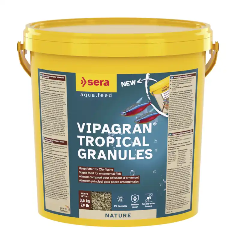 sera Vipagran Nature 10,0 Liter -Hauptfutter Softgranulat- Angebot