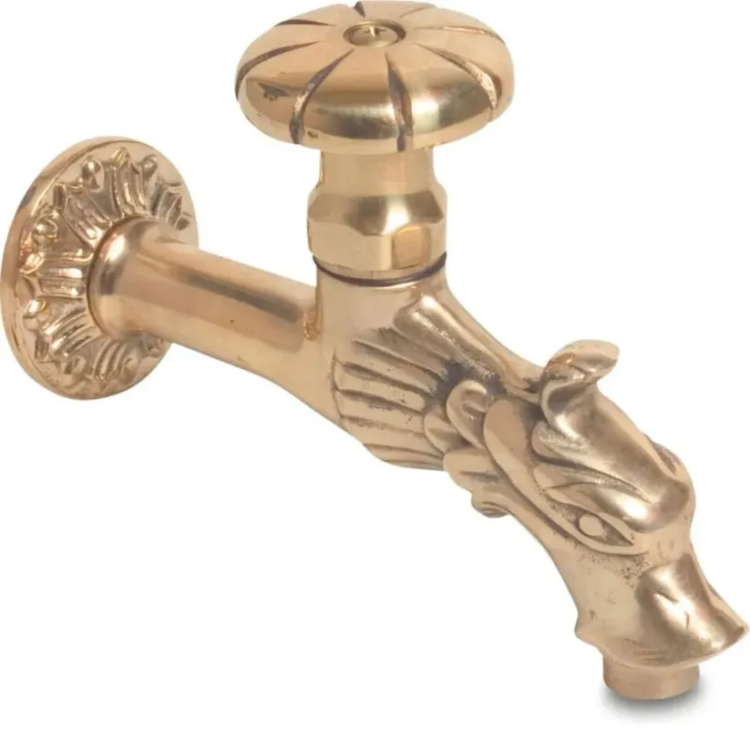Sale Auslaufhahn Messing 1/2" Außengewinde Typ Drache mit Handrad
