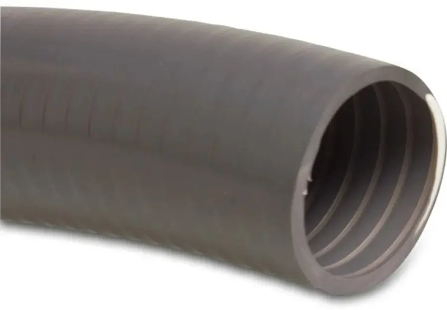 Profec Klebeschlauch PVC D=50 mm 6bar Grau lfm. Schneller Versand