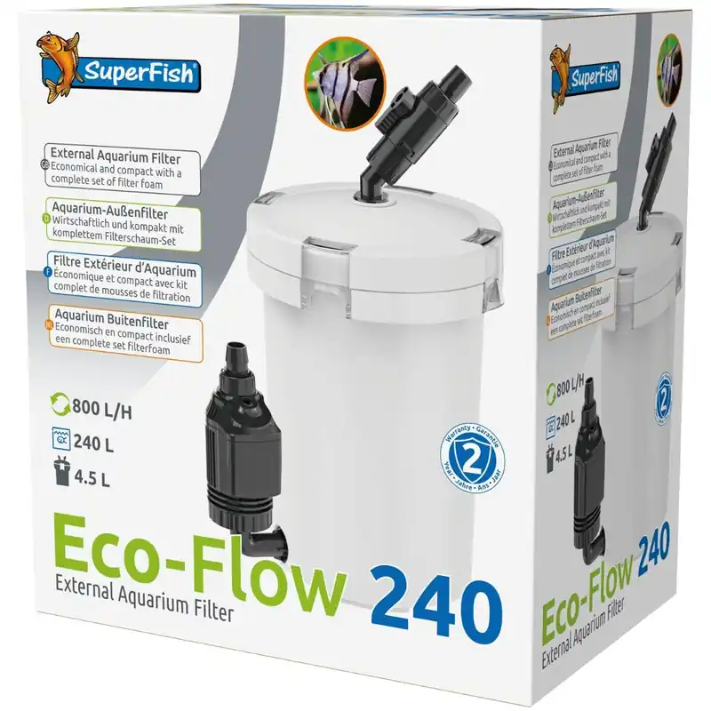 ECO-FLOW Aussenfilter 400 - 800 L/h 120 Sonderangebot