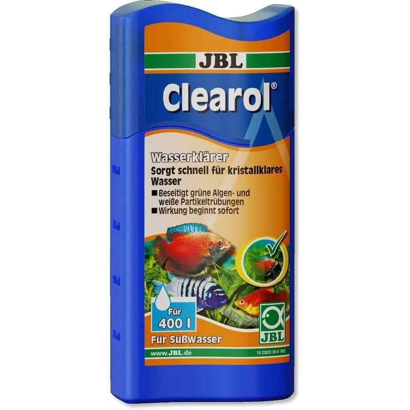 Must-Have JBL Clearol Wasserklärer für kristallklare Süßwasser-Aquarien 100 ml. reicht für 400 L