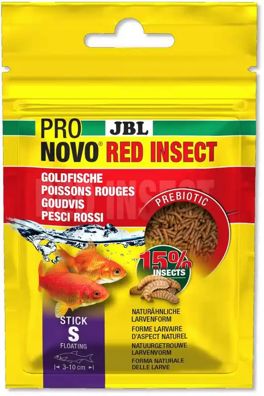 Top-Preis JBL PRONOVO RED INSECT STICK S für Goldfische von 3-10 cm 20 ml - 10 g