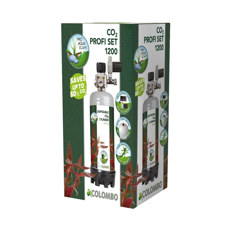 Sonderangebot Co2 Profi Set für 50 - 600 Liter Aquarien Komplettset Co2 Profi Set 1200 Gramm