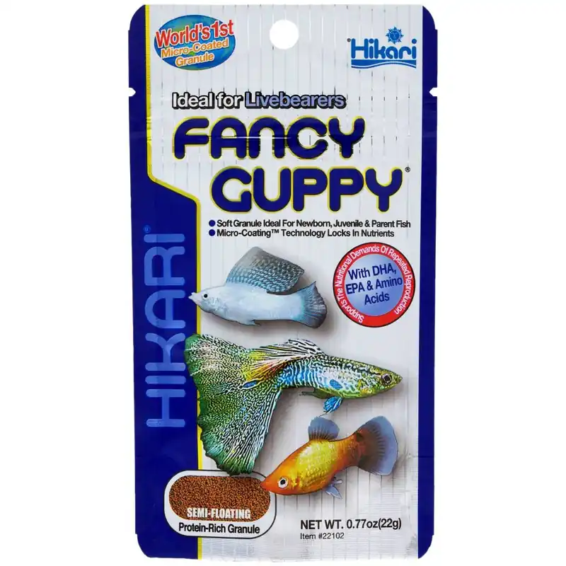 Hikari Fancy Guppy speziell für Guppys und Lebengebärende 22 Gramm Abverkauf