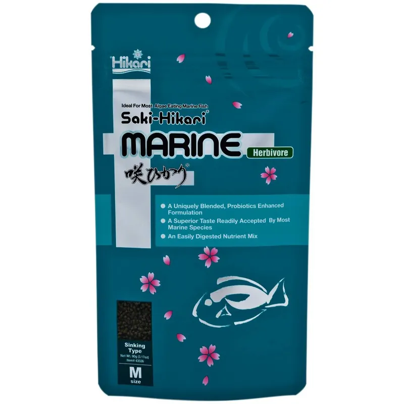 Top-Angebot Saki-Hikari Marine Herbivore mit Probiotika für schwierige pflanzenfressende Fische