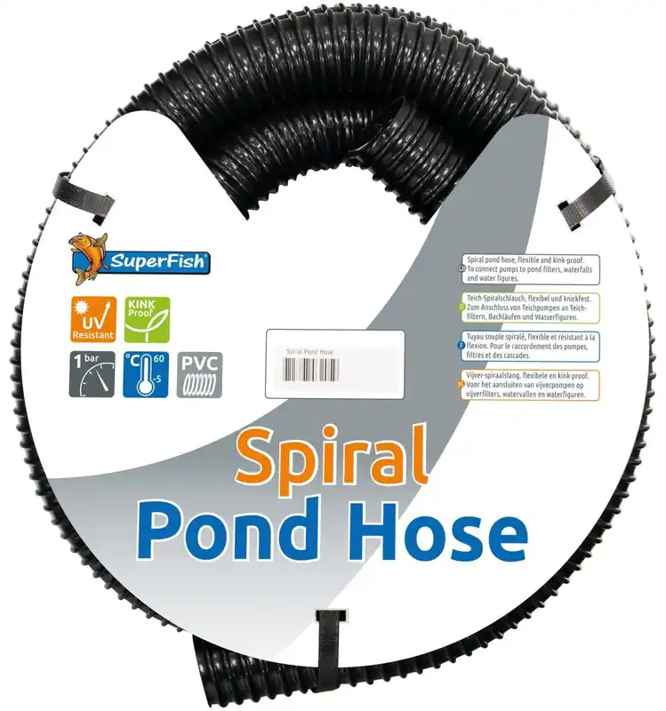 Spiralschlauch schwarz stabilisiert - speziell für Teich 20-50 mm 5-30 m 20 mm Bestseller
