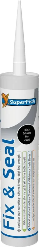 Fix & Seal Kleber Hochwertiger universell einsetzbarer Klebedichtstoff 290ml schwarz Markenprodukt