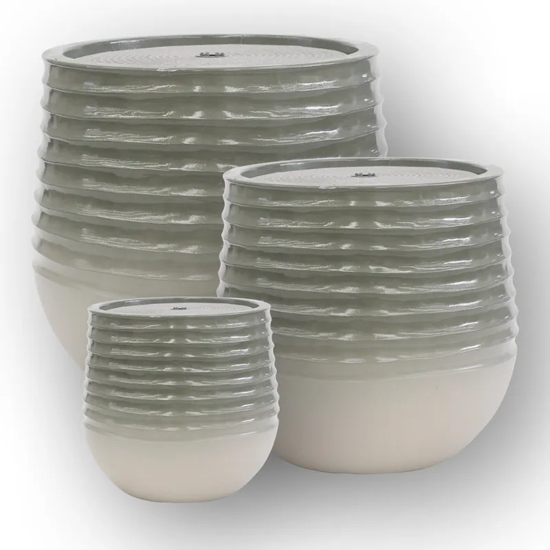 Wasserspiel Komplettset mit LED-Beleuchtung - Moderne Fontäne 3er Set Saint Troper 2er Set Günstig