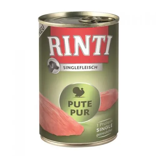 Garantierte Lieferung Rinti Singlefleisch Exclusive Pute Pur 400g