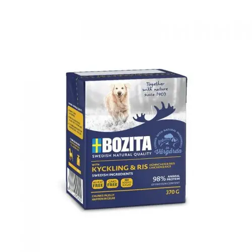 Top-Seller Bozita Dog Tetra Recard Happen in Gelee Hühnchen & Reis 370g
