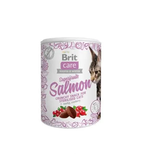 Geprüft Brit Care Cat Snack Superfruits - Salmon 100g