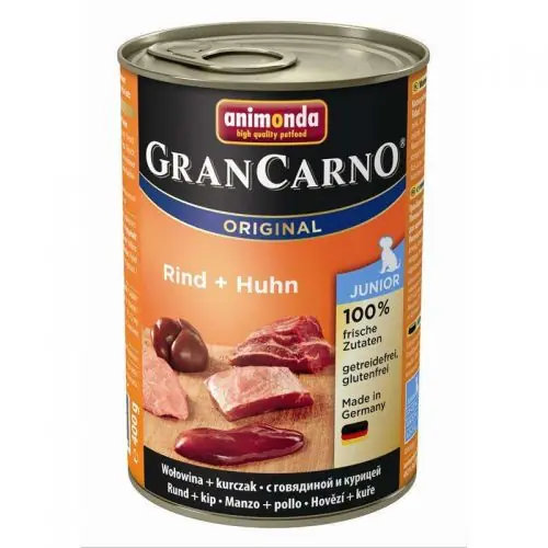 Animonda Dog Dose GranCarno Junior Rind & Huhn 400g Neue Kollektion