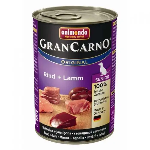 Kracherpreis Animonda Dog Dose GranCarno Senior Rind & Lamm 400g