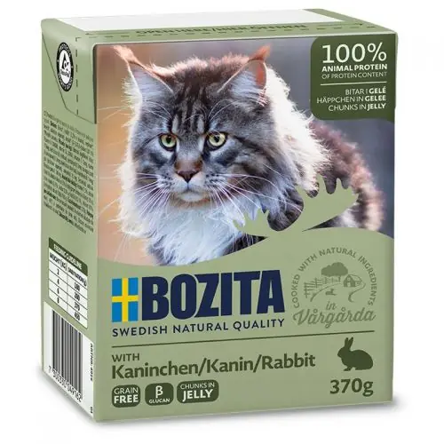 Sichere Zahlung Bozita Cat Tetra Recard Häppchen in Gelee Kaninchen 370g