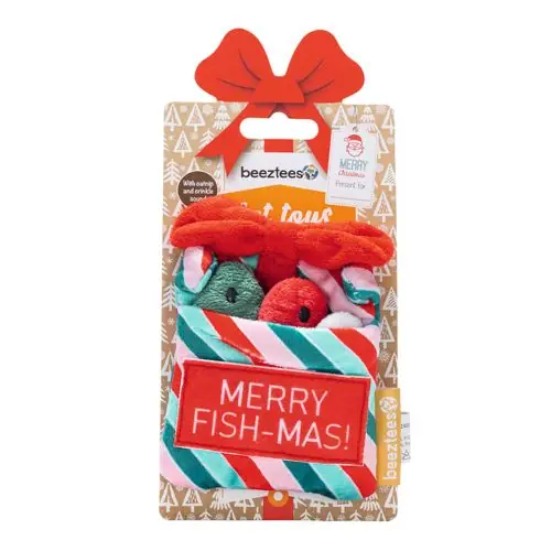 Billig Beeztees Xmas Katzenspielzeug Fische