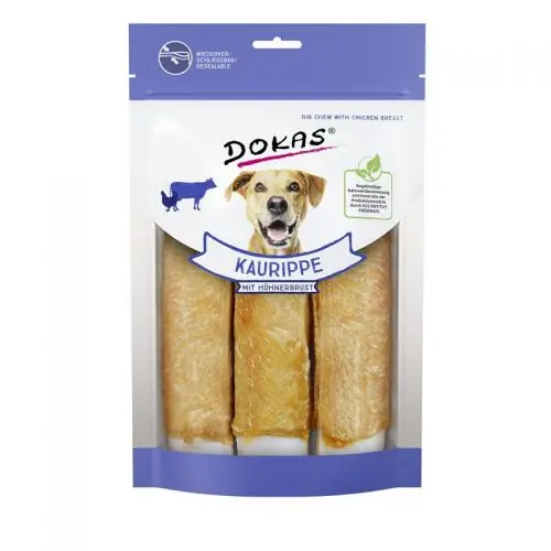 Dokas Dog Snack Kaurippe mit Hühnerbrustfilet 210g Neu