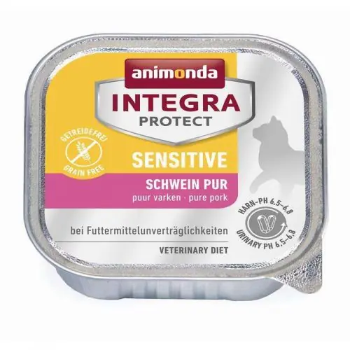 Animonda Cat Schale Integra Protect Sensitiv mit Schwein pur 100g Preiswert