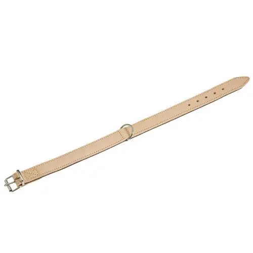 Karlie RONDO Halsband genäht - Natur/Schwarz 22 mm. 32 cm Geprüft