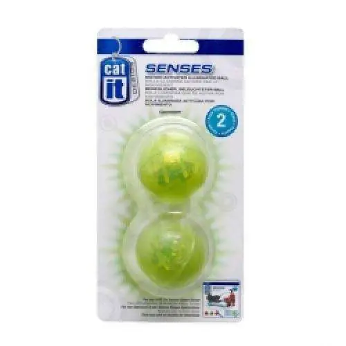 CATIT Senses beweglicher, beleuchteter Ball für Spielschienen - 2er Set Echt