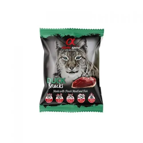 alpha spirit Cat Snacks Bag Ente - 50g Top-Angebot