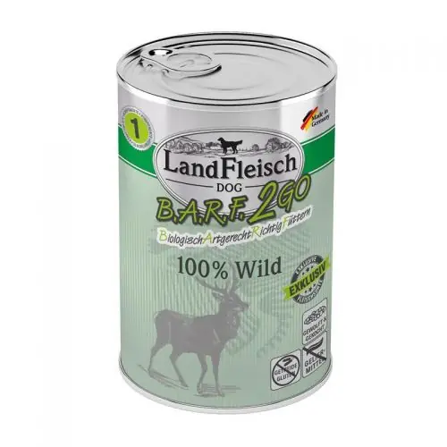 Echt LandFleisch B.A.R.F.2GO Exklusiv 100% vom Wild 400g