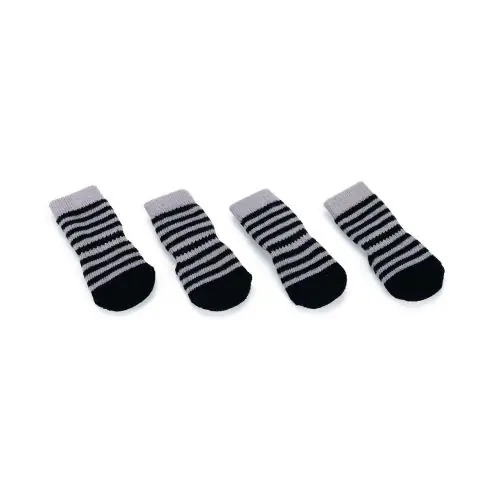 Karlie Doggy Socks Hundesocken 4er Set - Schwarz/Grau S Preisreduziert