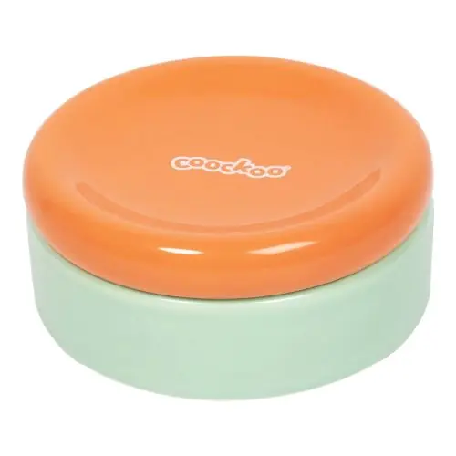 Letzte Chance Coockoo Futternapf FUNKY FEEDING - grün/orange