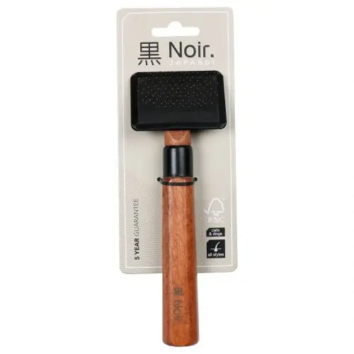 Begrenztes Angebot EBI Noir Japandi Slicker-Bürste S - 18 x 6 x 3cm