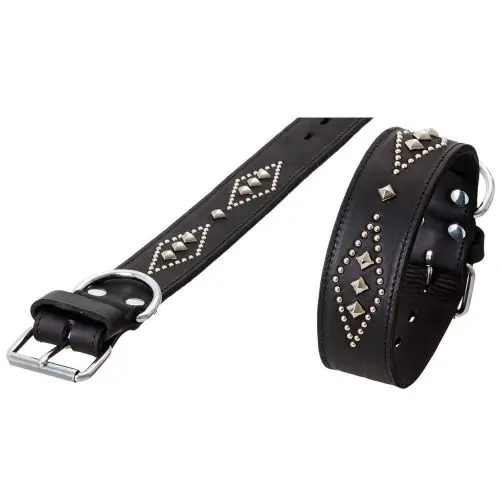 Karlie RONDO Halsband doubliert mit Ziernieten 70cm/50mm Schnäppchen