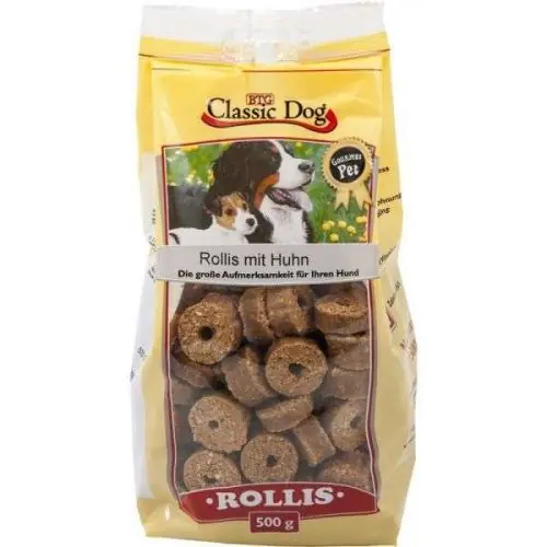 Classic Dog Snack Rollis mit Huhn 500g Must-Have