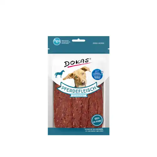 Super-Preis Dokas Dog Snack Pferdefleisch getrocknet 60g